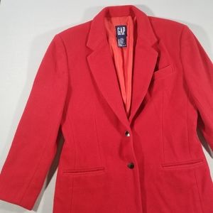 Vintage GAP Red Wool Blazer